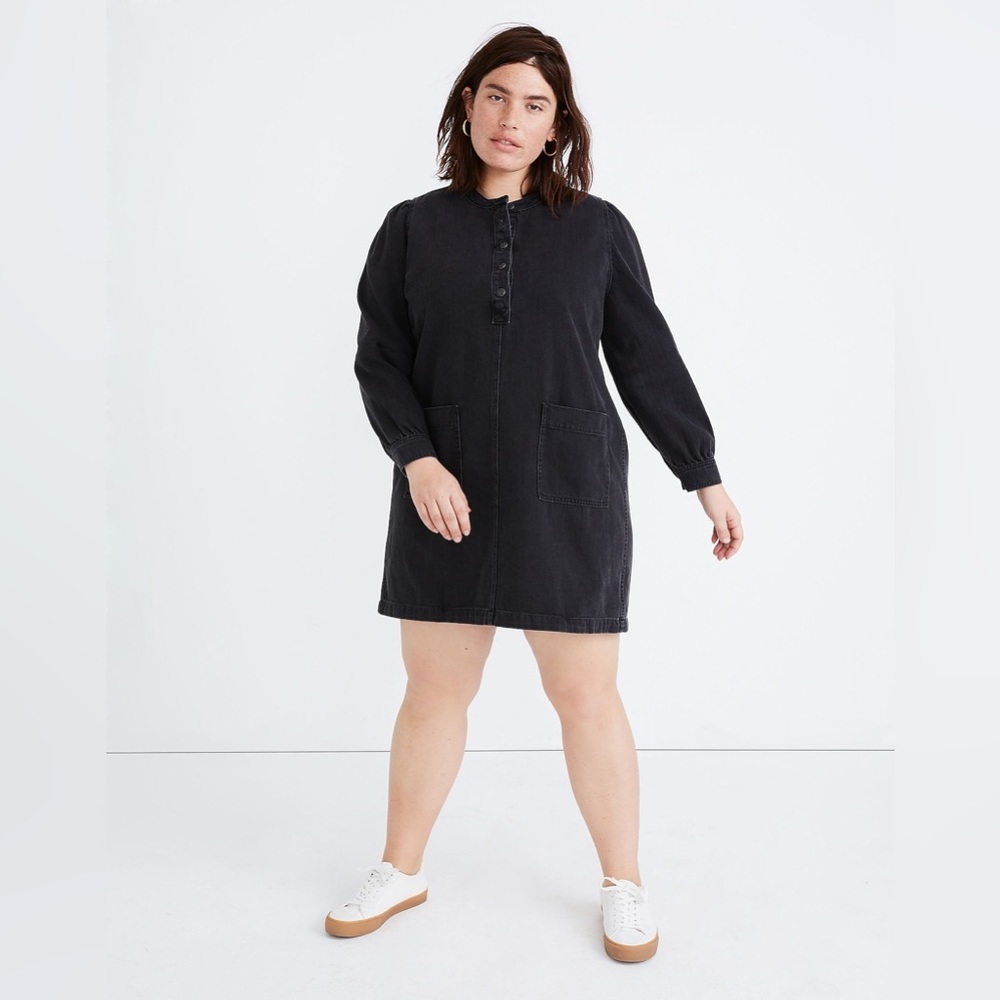 Madewell Denim Patch Pocket Dress, Plus Size 3X